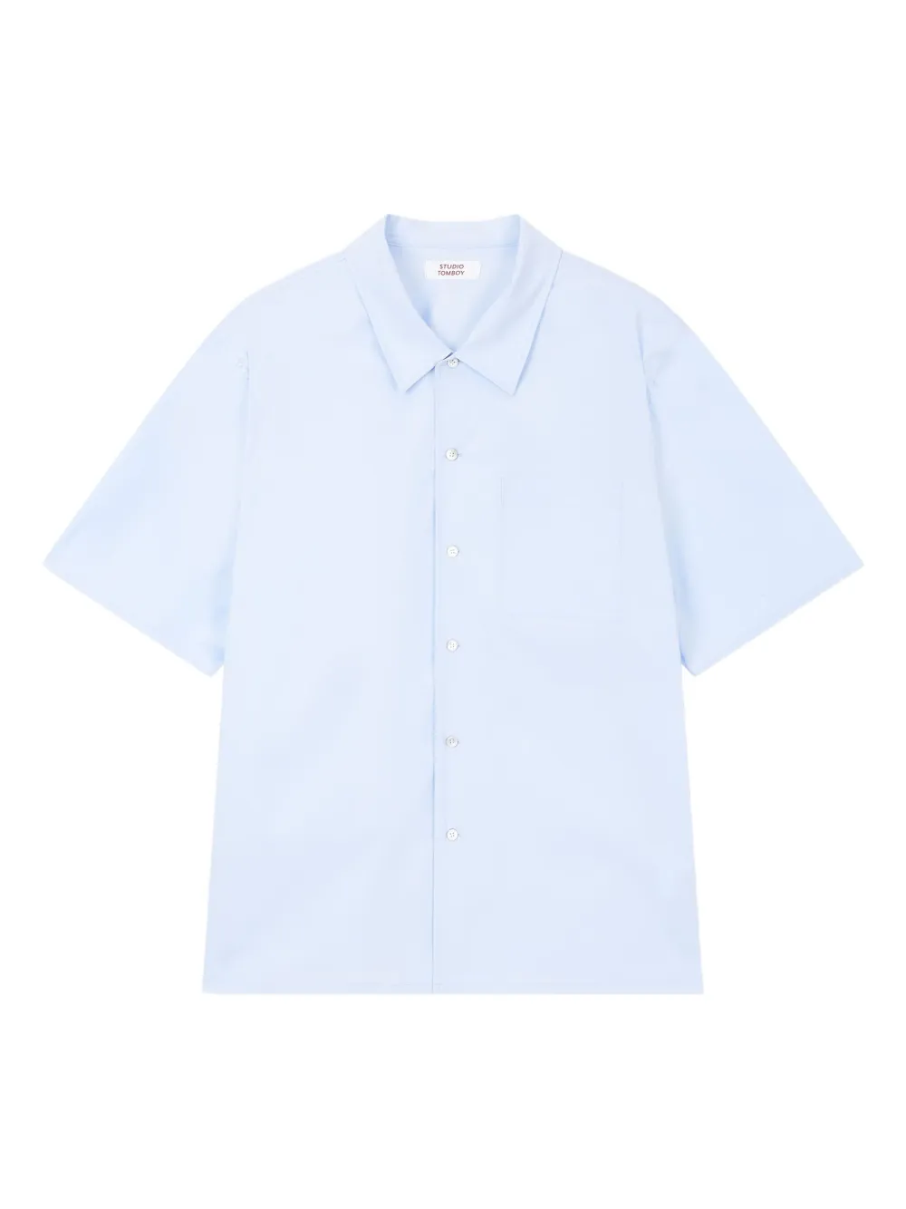 TOMBOY Camicia a maniche corte con taschino - Blu