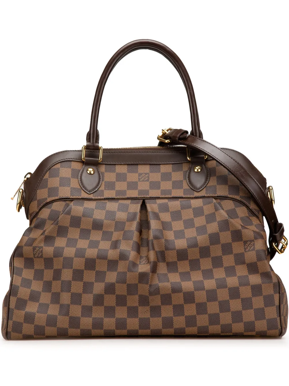 Louis Vuitton Pre-Owned 2008 Damier Ebene Trevi GM satchel | Brown | Image 1