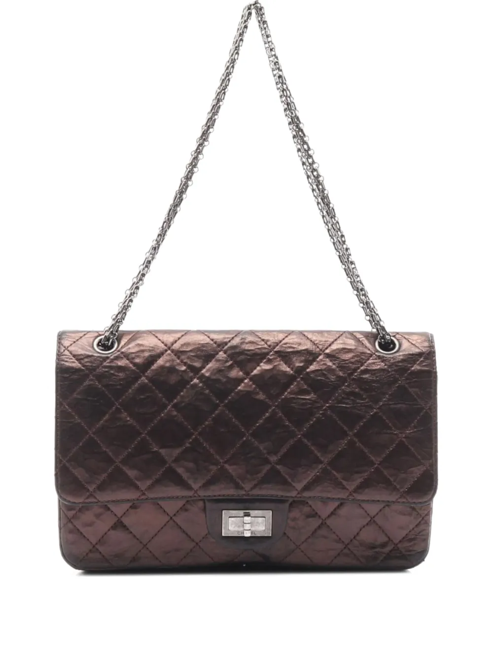 CHANEL Pre-Owned 2013-2014 2.55 ショルダーバッグ - メタリック CHANEL Pre-Owned 2013-2014 2.55 ショルダーバッグ - メタリック