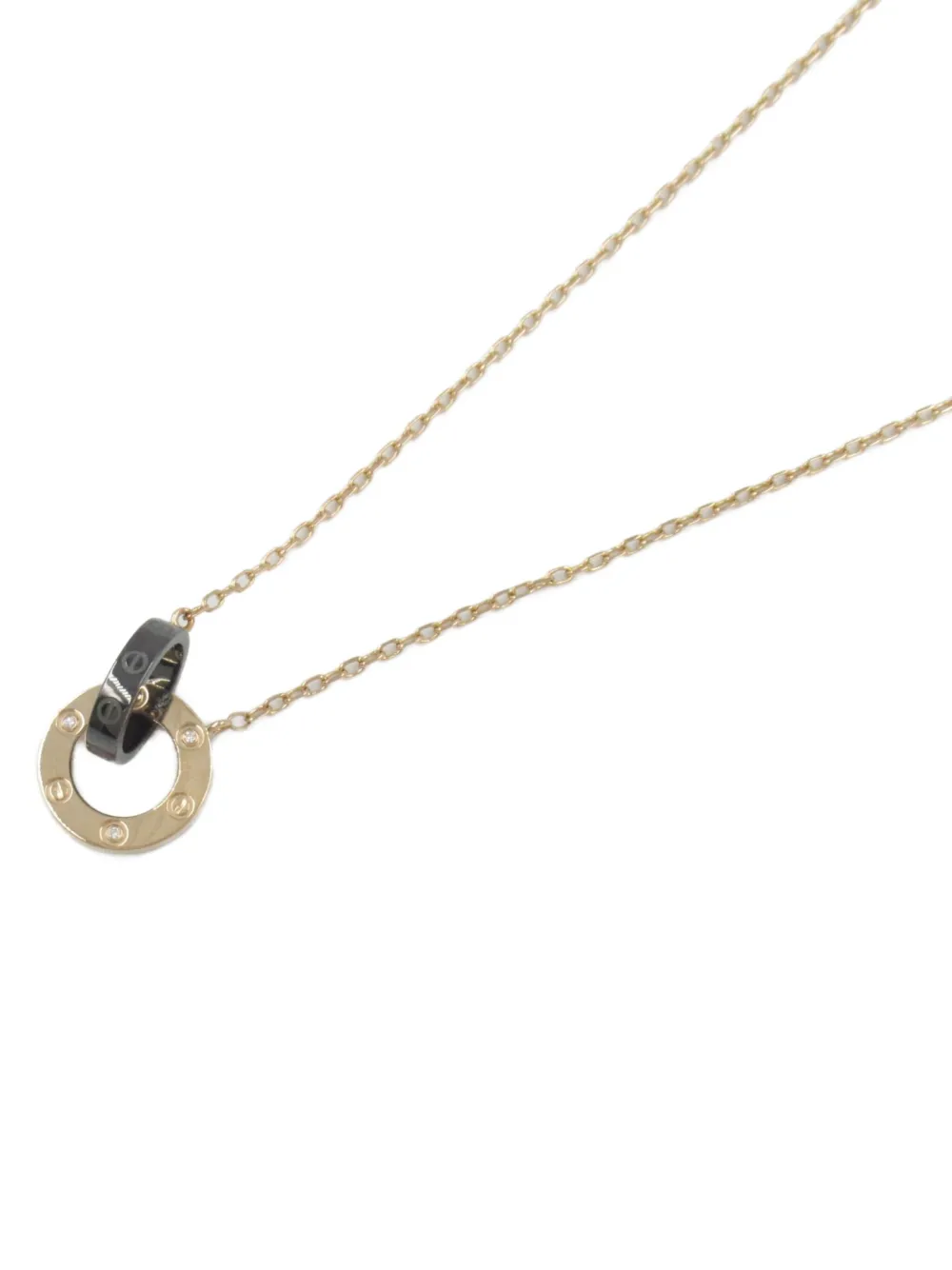 Cartier 10's 18kt rose gold Love diamond necklace | Image 2