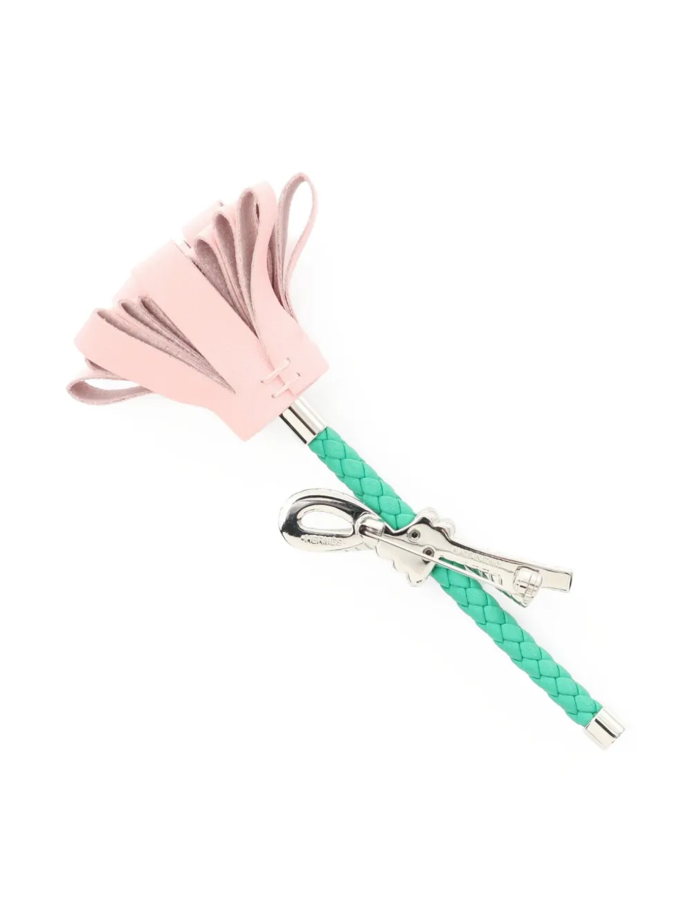 Hermès Pre-Owned 2020s Fleur braided leather brooch | Image 2