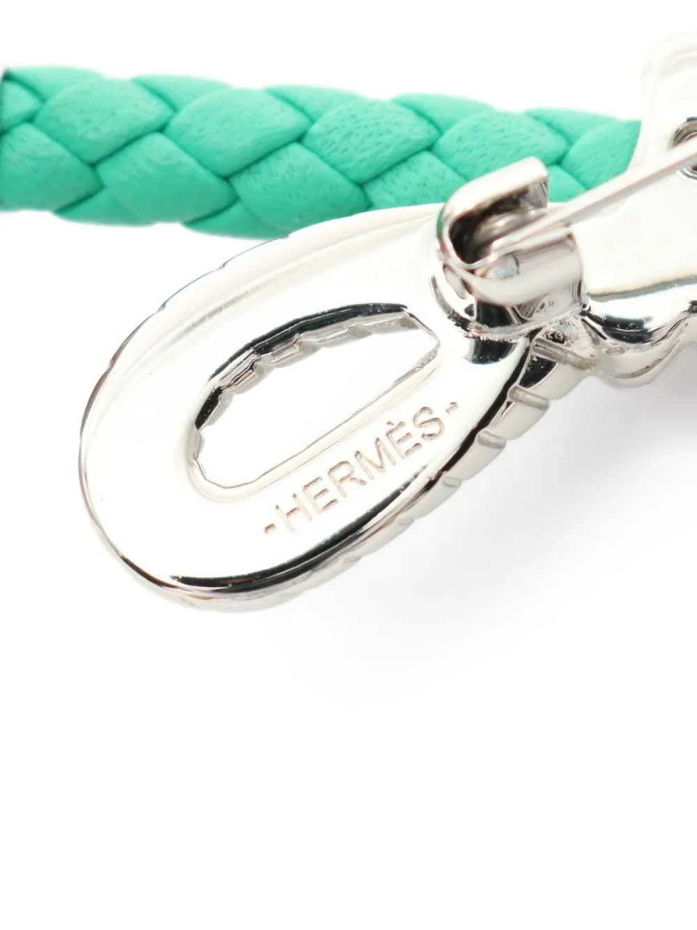Pre-owned Hermes 2020s Fleur Braided Leather Brooch
