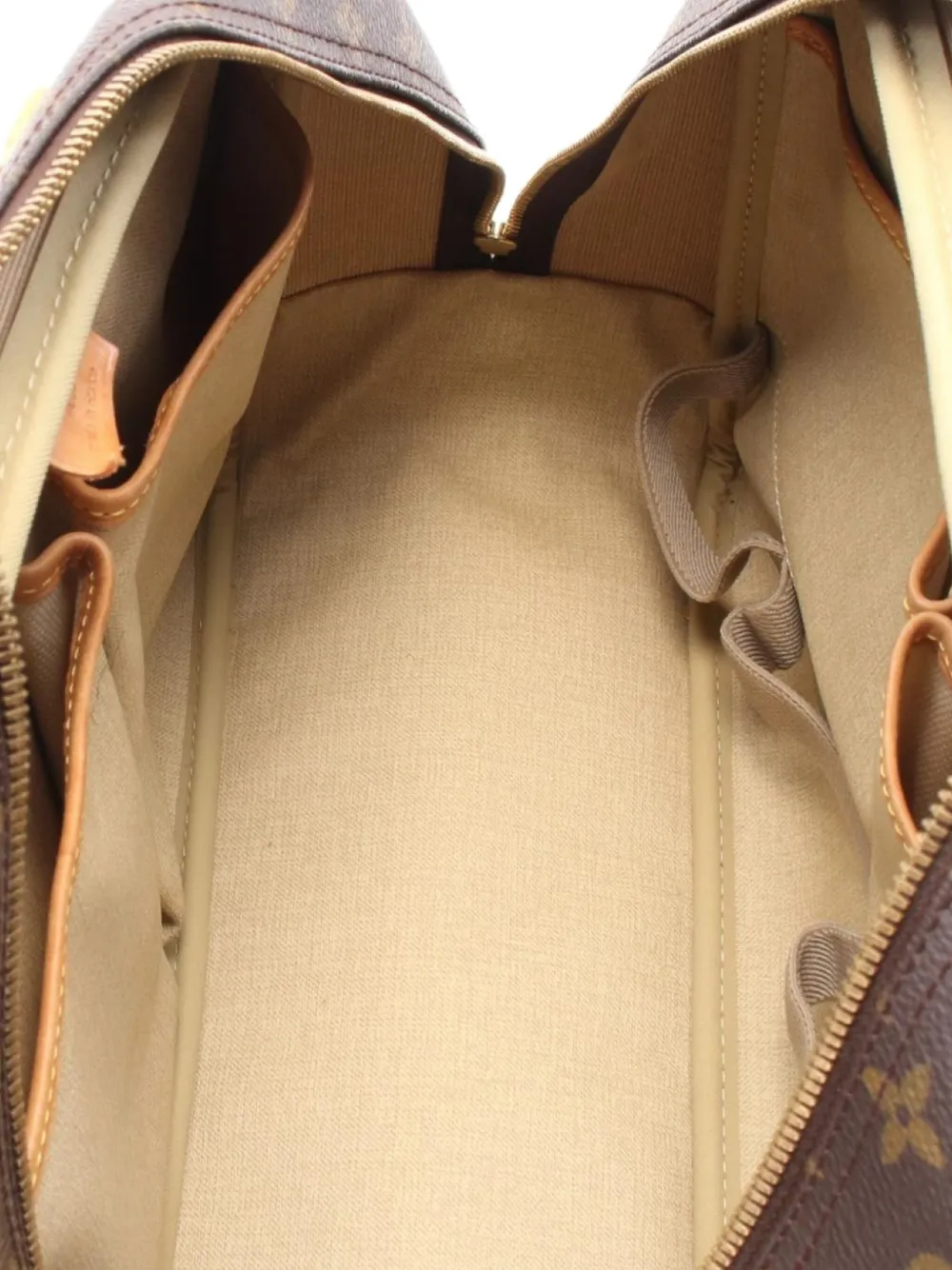 Pre-owned Louis Vuitton 1998 Deauville Monogram Canvas Tote Bag In Brown