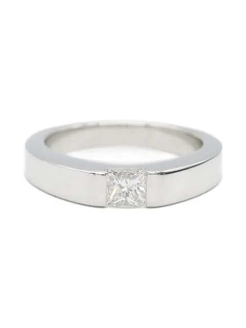 Cartier خاتم 'تانك' ذهب أبيض عيار 18 مرصع بألماس من عقد 2010