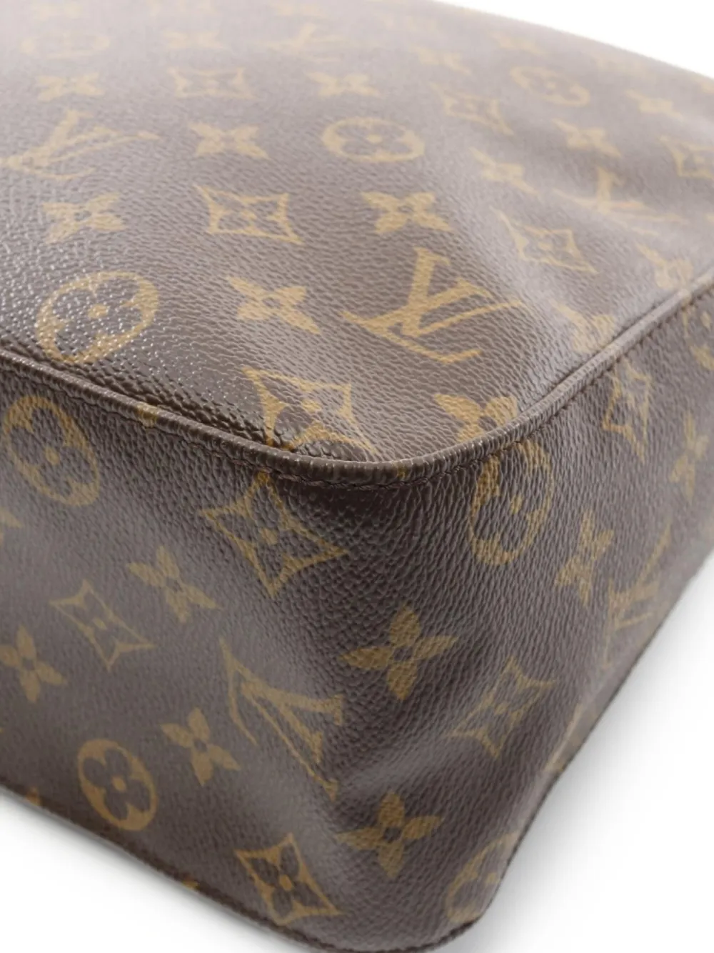 Pre-owned Louis Vuitton 2006 Looping Gm Monogram Shoulder Bag In Brown