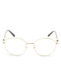 Versace Pre-Owned 2010s oval-frame glasses - Gold