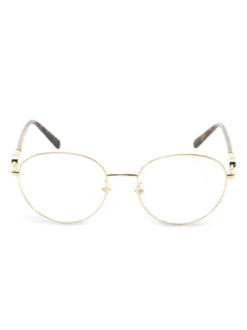 Versace Pre-Owned 2010s oval-frame glasses