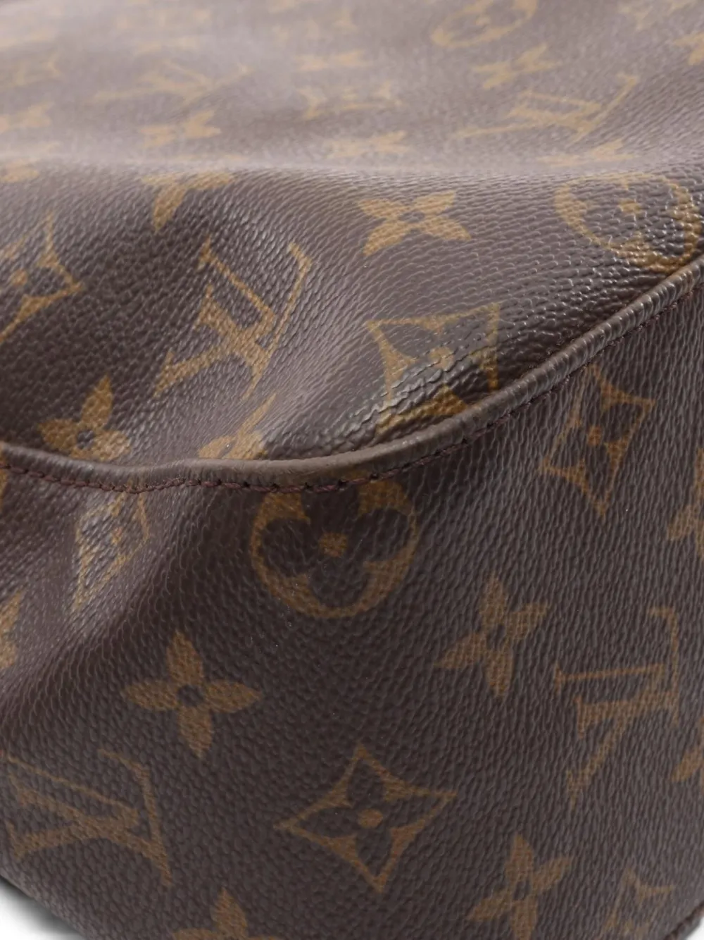 Pre-owned Louis Vuitton 2000 Looping Gm Shoulder Bag In Brown