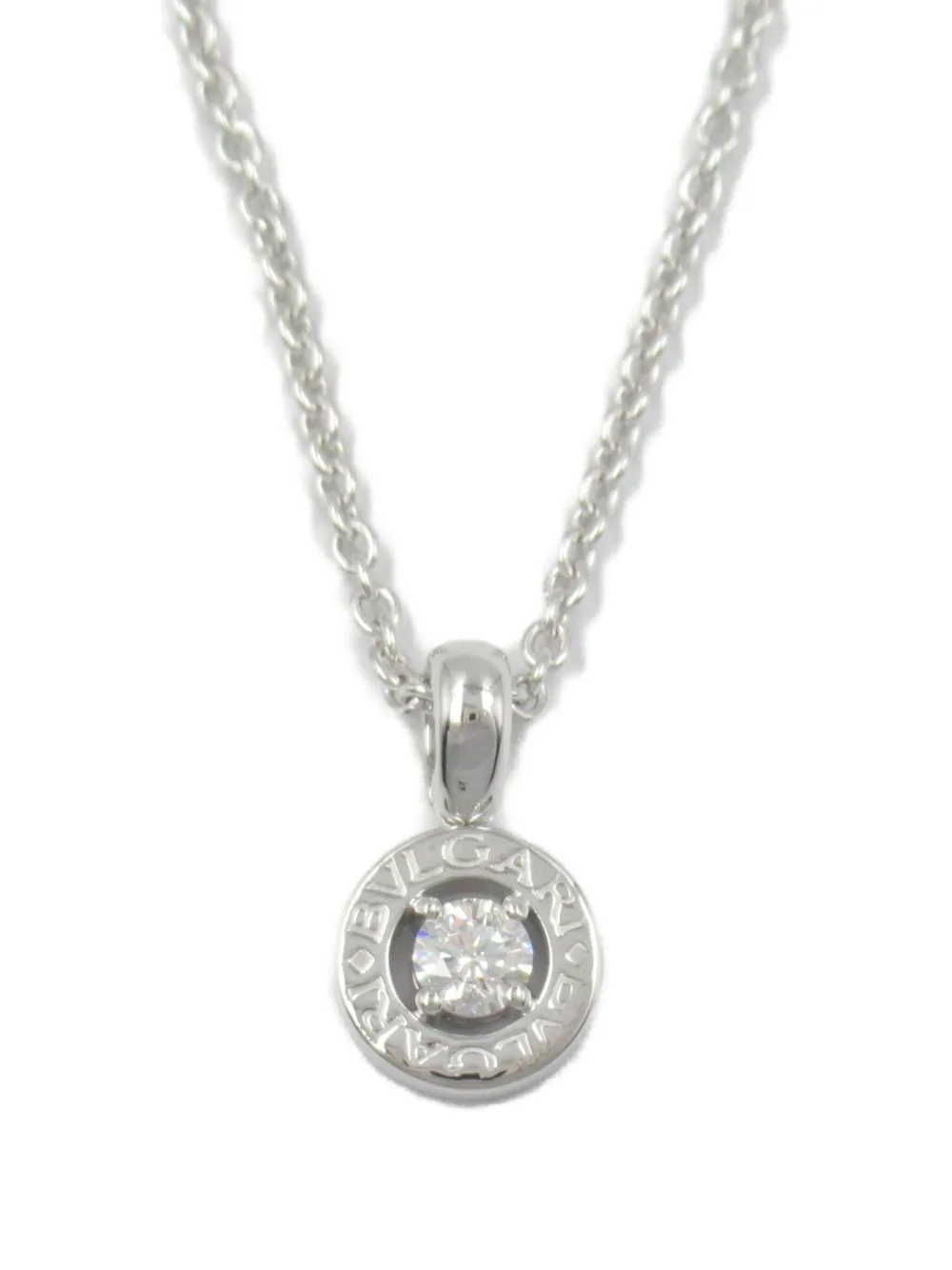 Bvlgari Pre-Owned 10's 18kt white gold diamond necklace | Silver | Image 1