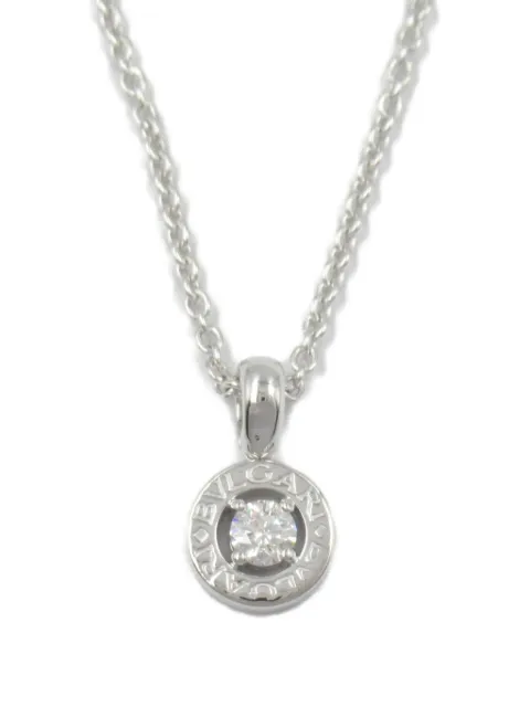 Bvlgari Pre-Owned 10's 18kt white gold diamond necklace