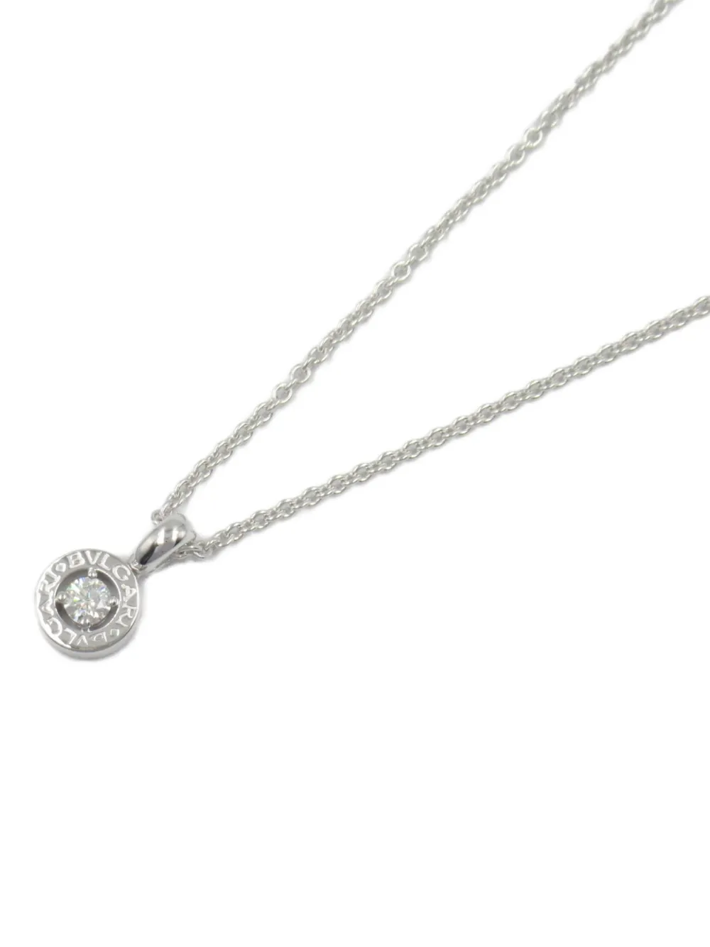 Pre-owned Bvlgari 10's 18kt White Gold Diamond Necklace