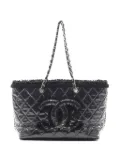 CHANEL Pre-Owned 2009-2010 Funny Tweed Chain shoulder bag - Black