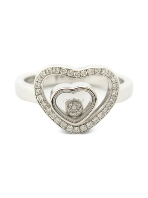 Chopard Pre-Owned anillo Happy Diamond en oro blanco de 18kt con diamantes 2010