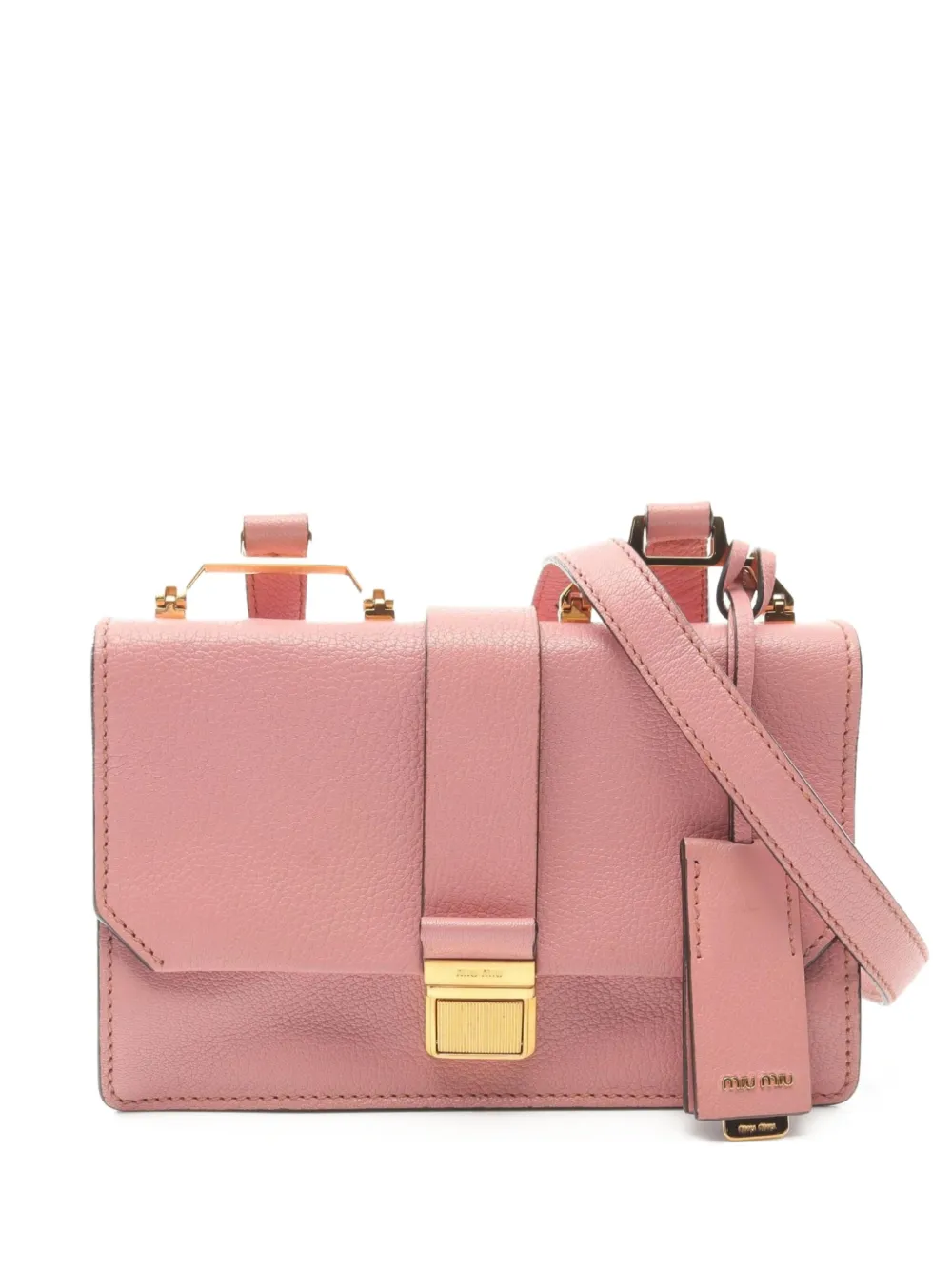 Miu Miu Pre-Owned 2010s Madras shoulder bag | Pink | Image 1