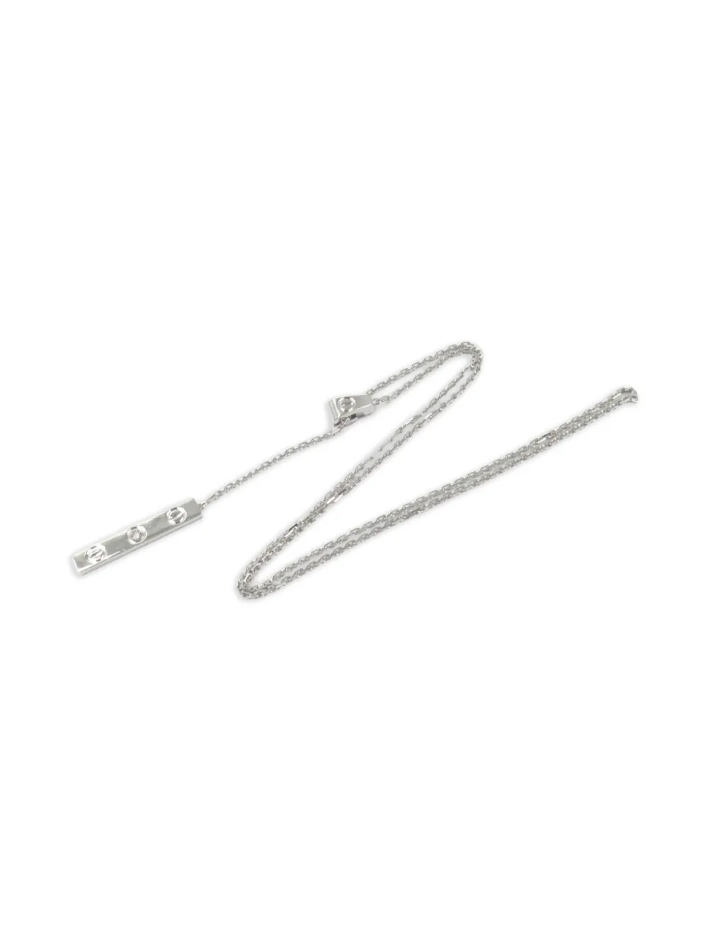 Cartier 10's 18kt white gold Love Y Shape diamond necklace | Image 2