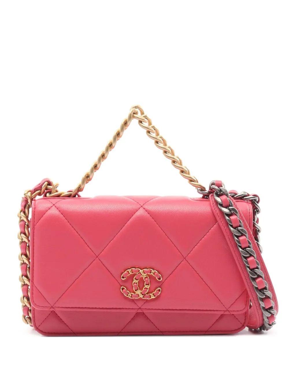 CHANEL Pre-Owned 2019 Chanel 19 two-way handbag | Pink | Image 1