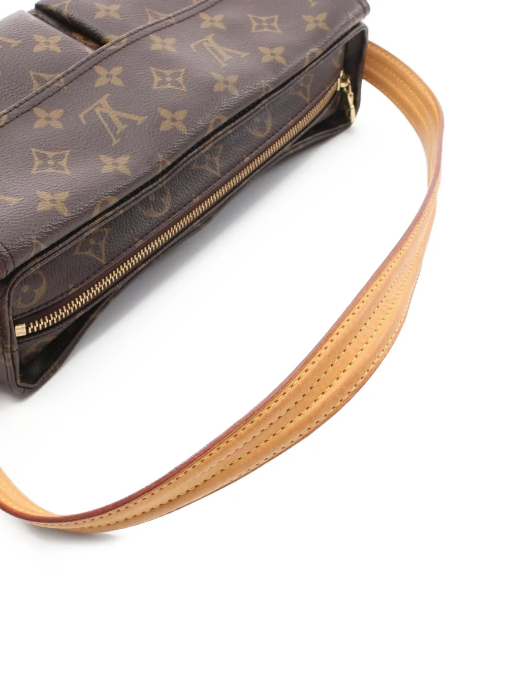 Pre-owned Louis Vuitton 2004 Viva Cité Mm Shoulder Bag In Brown