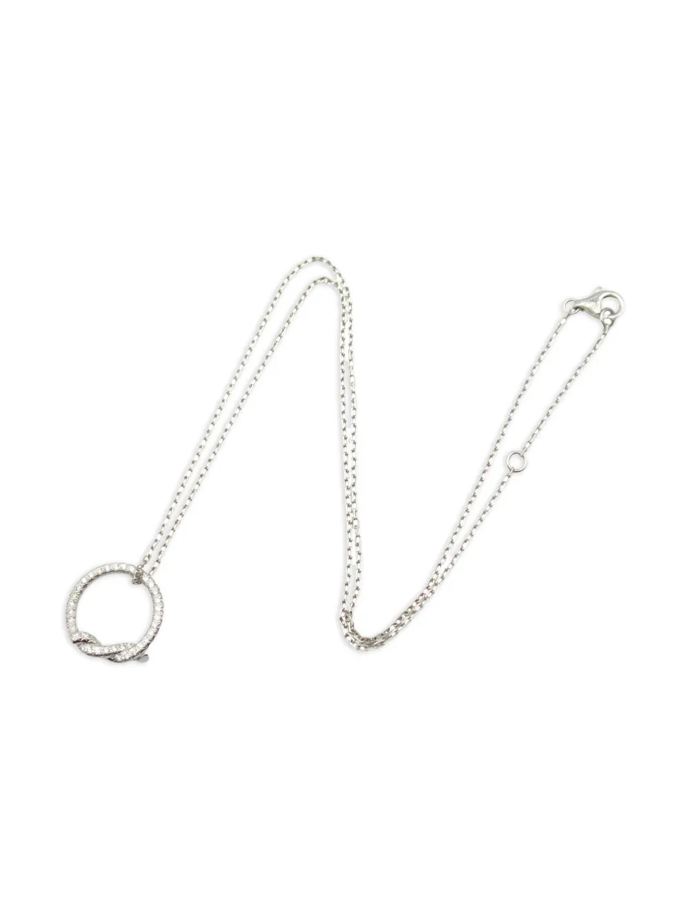 Cartier 10's 18kt white gold Entrelacés diamond necklace | Image 2