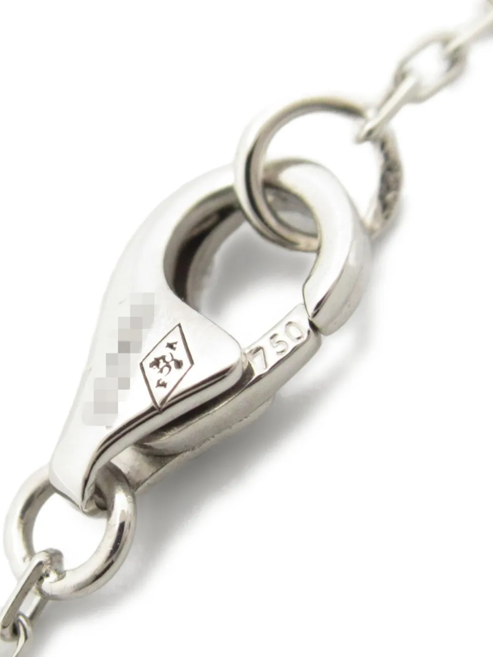 Pre-owned Cartier 10's 18kt White Gold Entrelacés Diamond Necklace