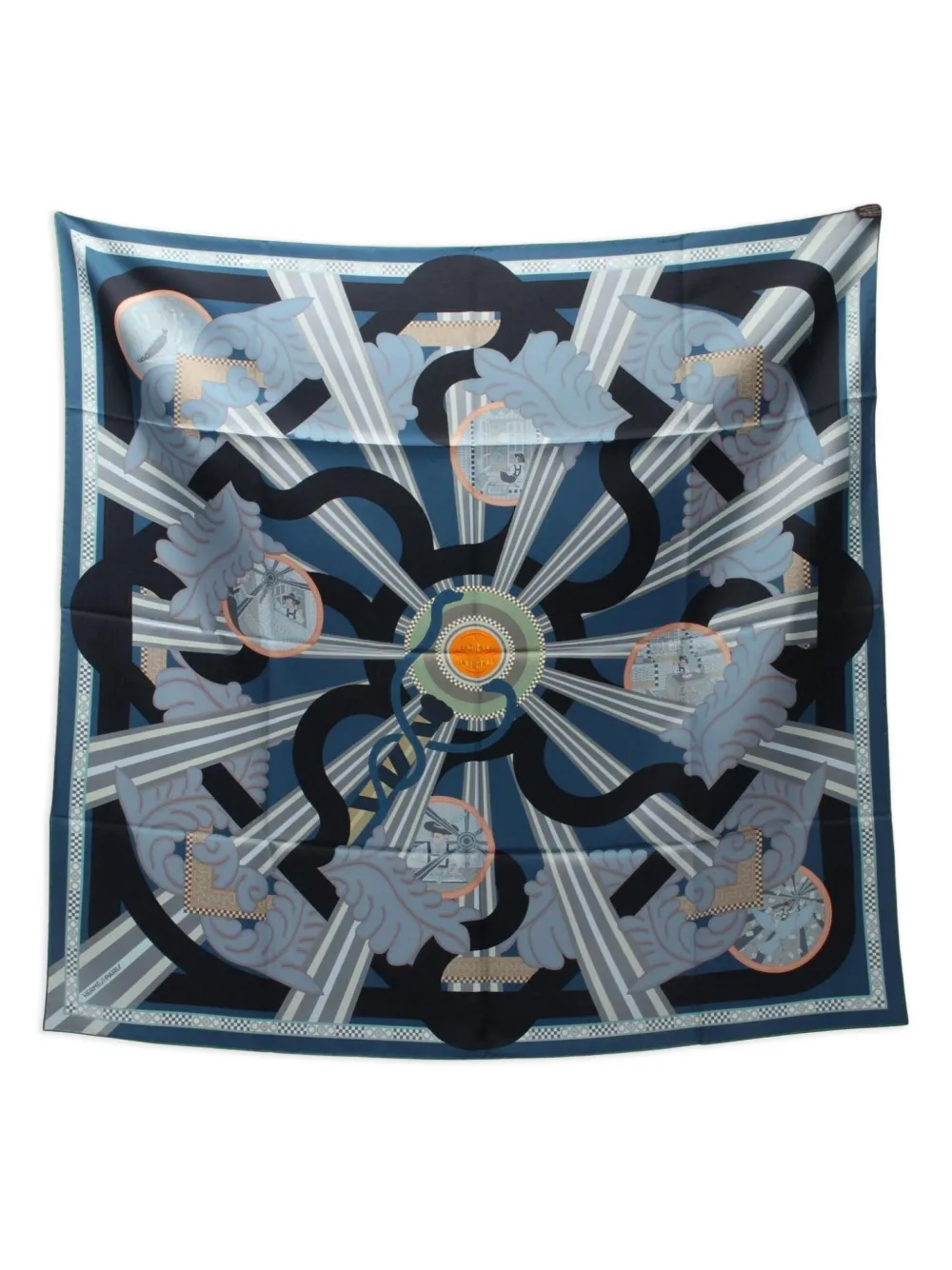 Hermès Pre-Owned 2010s Carrés 90 A La Lumière Du Flambeau silk scarf - Hermès Pre-Owned 2010s Carrés 90 A La Lumière Du Flambeau silk scarf -
