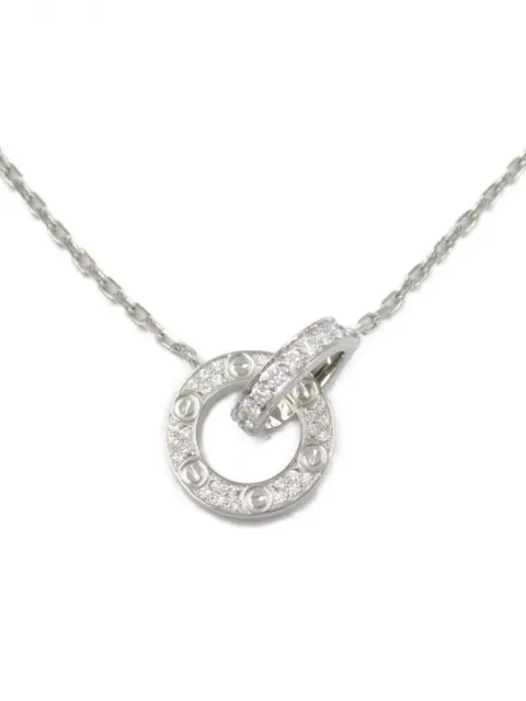Cartier قلادة 'بايبي لوف' ذهب أبيض عيار 18 مرصعة بألماس من عقد 2010