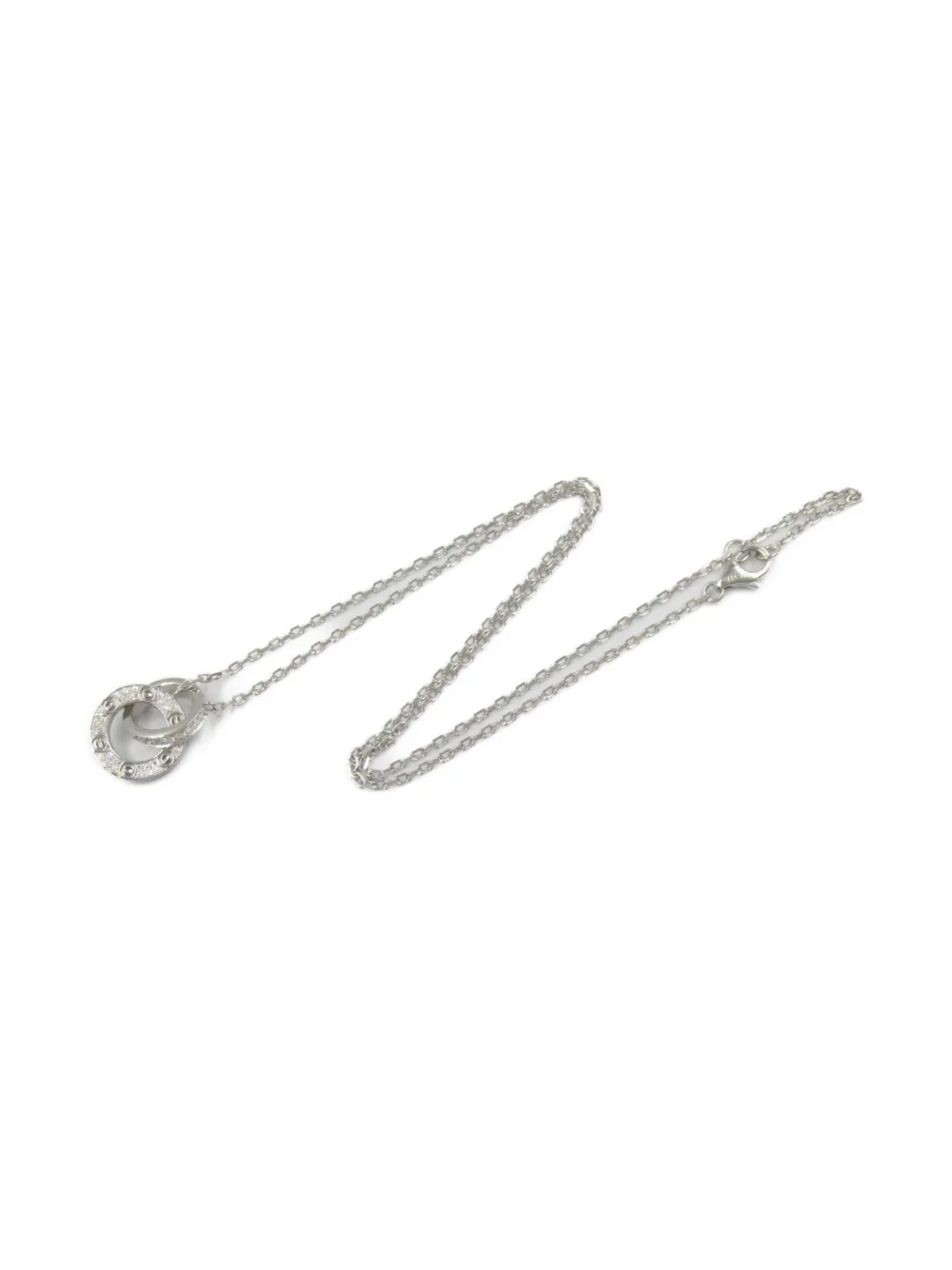 Cartier 2010s 18K white gold Baby Love diamonds necklace | Image 2