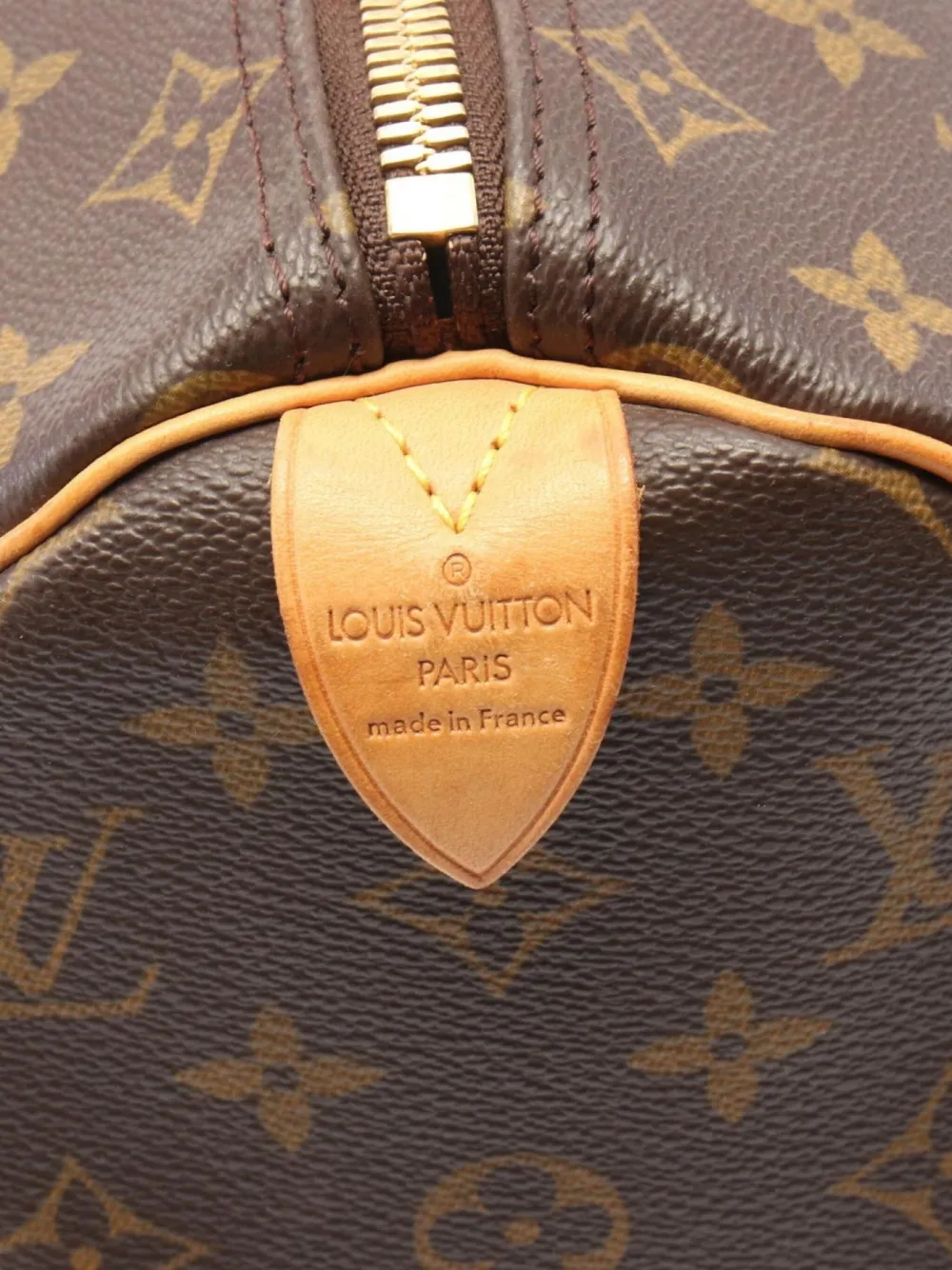 Pre-owned Louis Vuitton 2003 Keepall 45 Travel Bag In Brown
