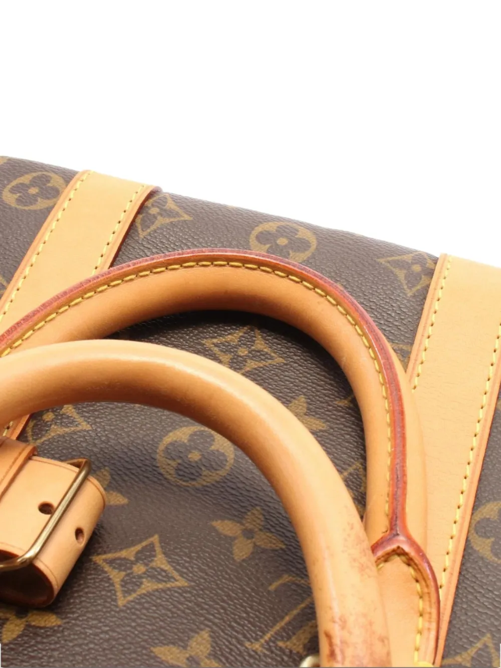 Pre-owned Louis Vuitton 2003 Keepall 45 Travel Bag In Brown