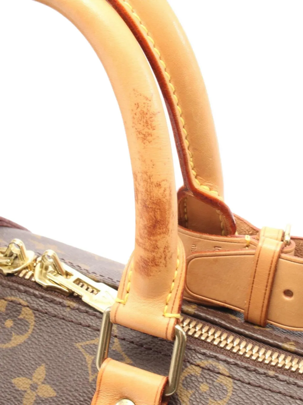 Pre-owned Louis Vuitton 2003 Keepall 45 Travel Bag In Brown