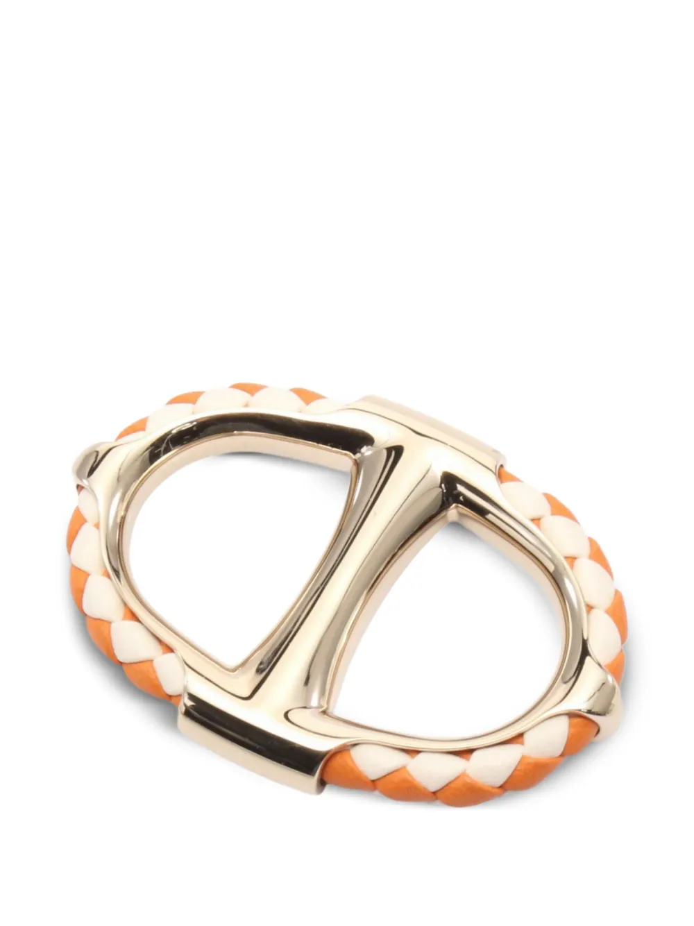 Hermès Pre-Owned 2010s Chaine D'Ancre scarf ring - オレンジ Hermès Pre-Owned 2010s Chaine D'Ancre scarf ring - オレンジ