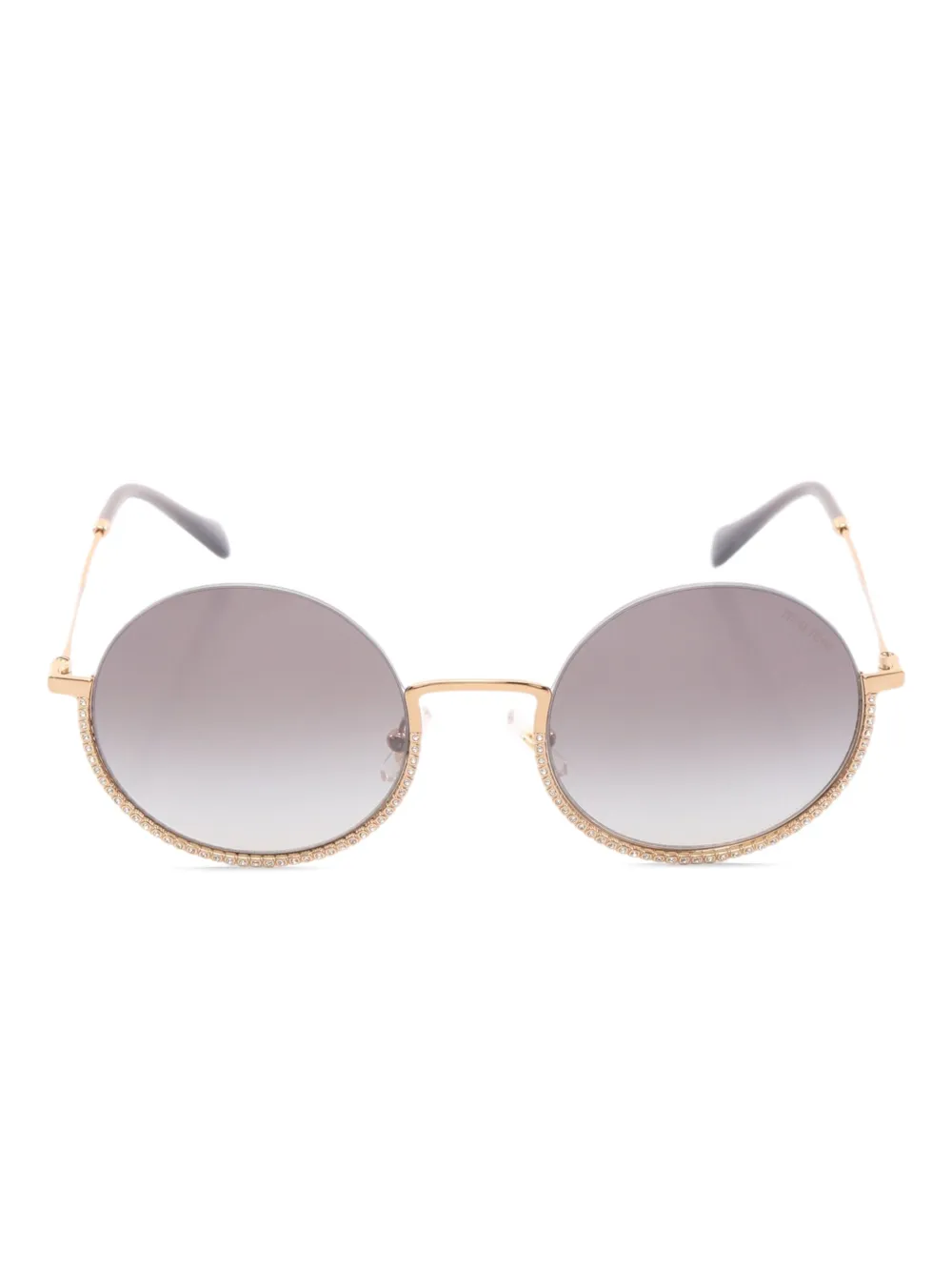 Miu Miu Pre-Owned 2010s round-frame sunglasses | dorado | Image 1