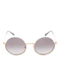 Miu Miu Pre-Owned 2010s round-frame sunglasses - Gold