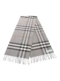 Burberry Pre-Owned 2010s checked cashmere scarf - Grey