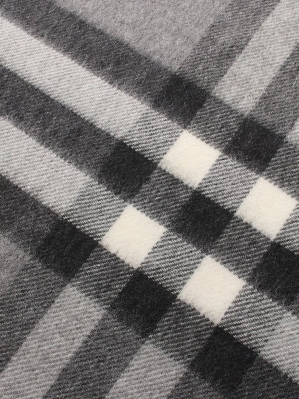 Pre-owned Burberry 2010s Checked Cashmere Scarf