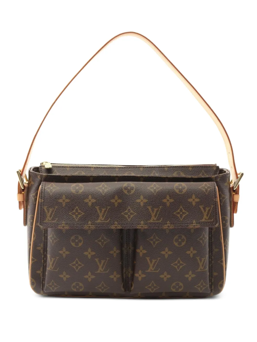 Louis Vuitton Pre-Owned 2004 ヴィバシテ GM モノグラムキャンバス ショルダーバッグ - ブラウン Louis Vuitton Pre-Owned 2004 ヴィバシテ GM モノグラムキャンバス ショルダーバッグ - ブラウン