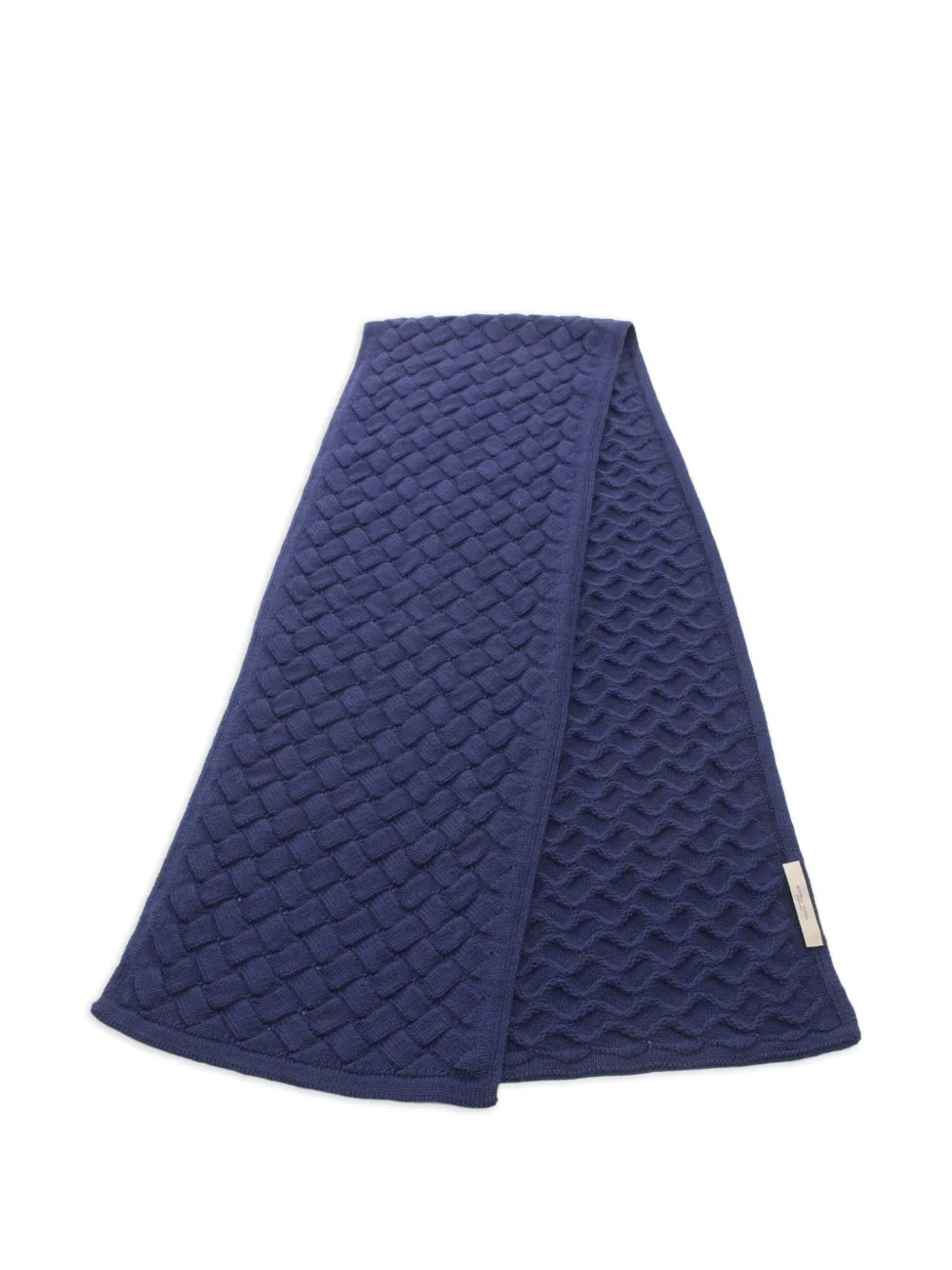 Bottega Veneta Pre-Owned 2010s knitted patterned scarf | Blue | Image 1