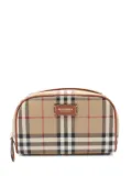 Burberry Pre-Owned 2010s check-patterned makeup bag - Brown
