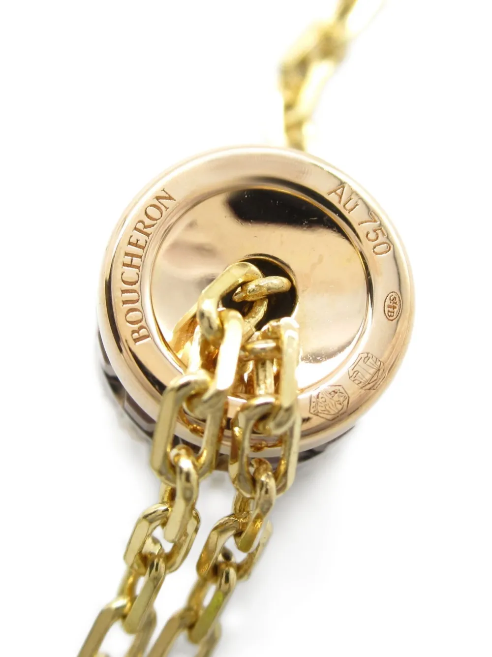 Pre-owned Boucheron 2010s 18k Gold Quatre Classique Diamond Necklace