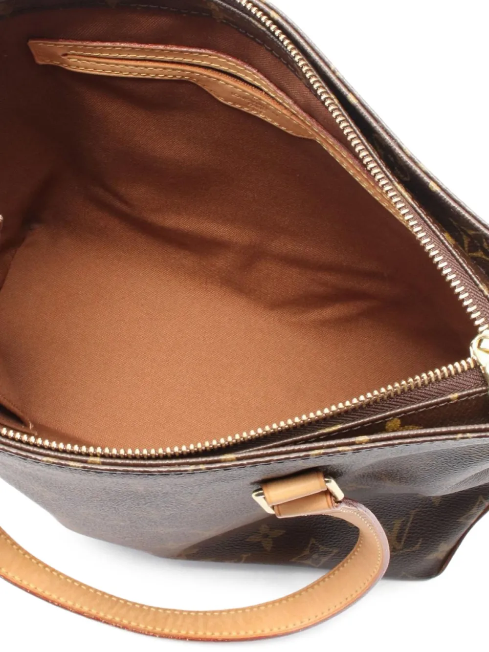Pre-owned Louis Vuitton 2007 Cabas Piano Shoulder Bag In Brown