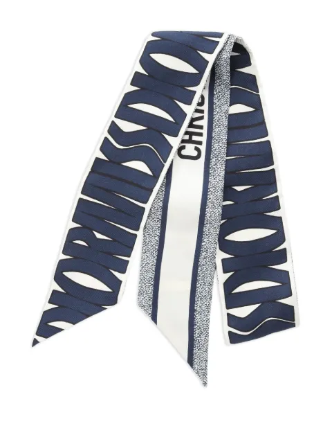 Christian Dior Pre-Owned 2010s Mitzah logo-print silk scarf