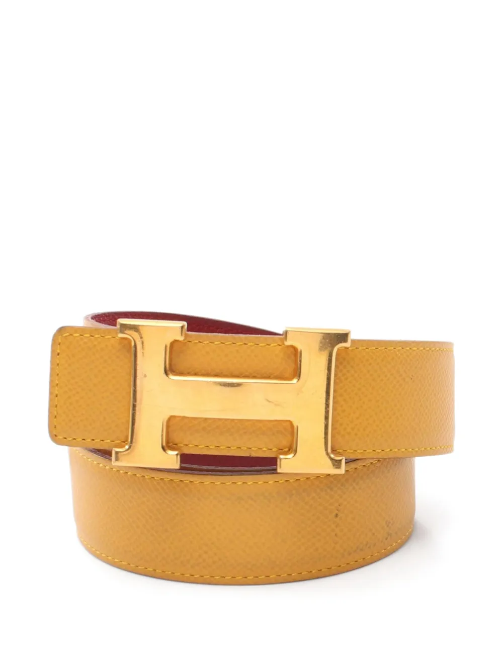 Hermès Pre-Owned 1998 Constance leather belt | Yellow | Image 1