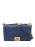 CHANEL Pre-Owned 2019 Boy Chanel shoulder bag - Blue