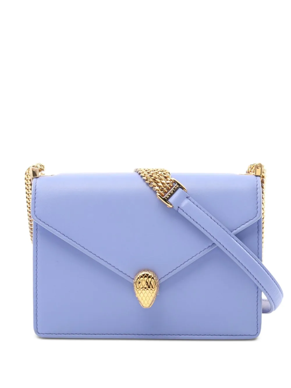 Bvlgari Pre-Owned 2010s Forever snakehead flap shoulder bag - パープル Bvlgari Pre-Owned 2010s Forever snakehead flap shoulder bag - パープル