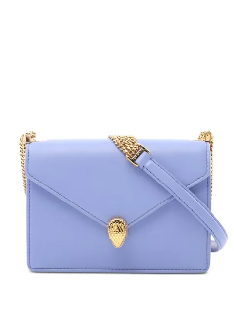 Bvlgari Pre-Owned 2010s Forever snakehead flap shoulder bag