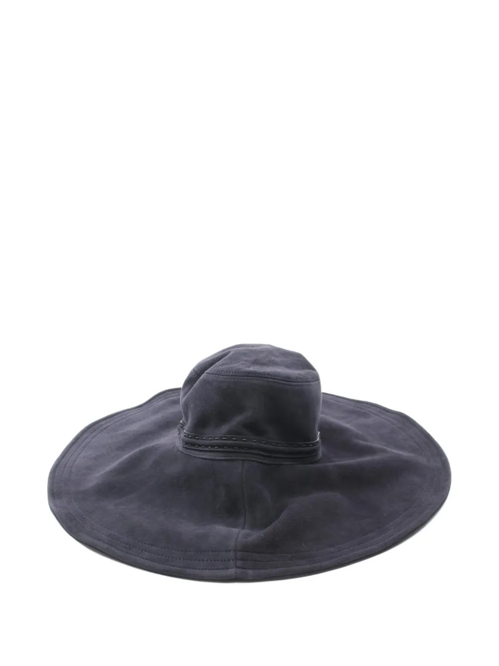 Fendi Pre-Owned sombrero de gamuza con ala ancha 2010 | azul | Image 1