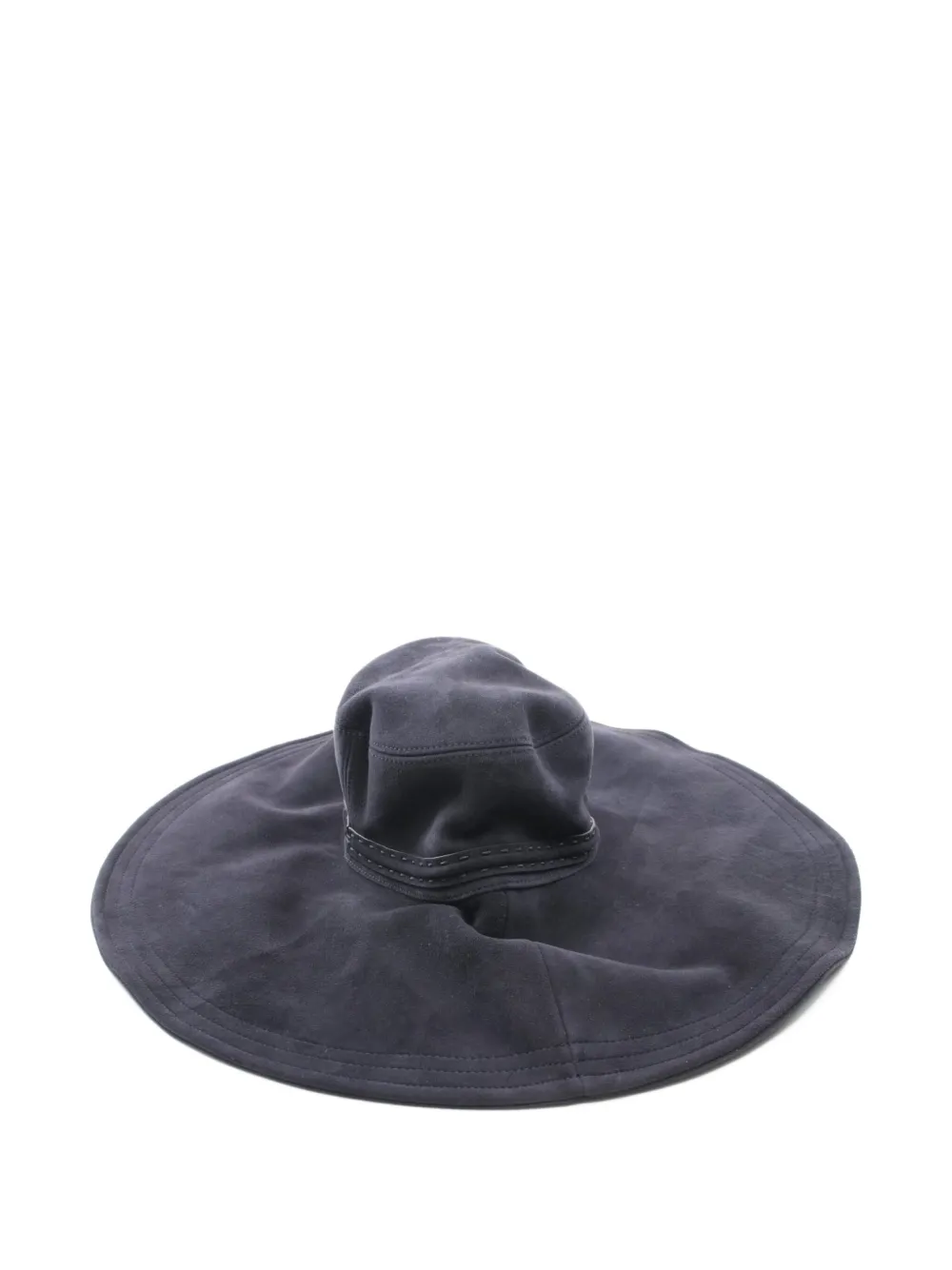 Fendi Pre-Owned sombrero de gamuza con ala ancha 2010 | Image 2