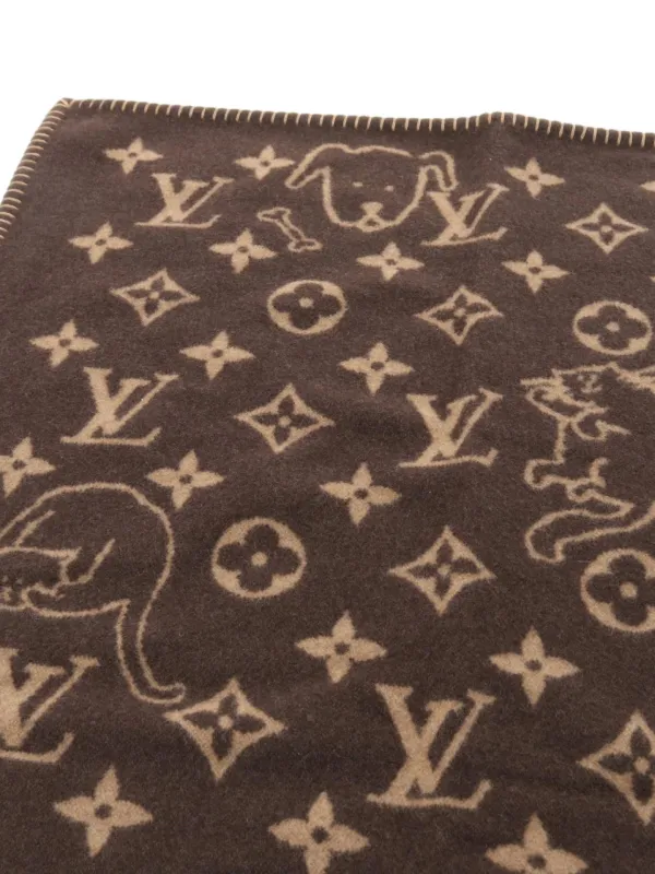 ルイヴィトン クヴェルチュールスモール キャットグラム ブランケット ① 稀少 ルイヴィトン ブランケット 偽物 クヴェルチュール スモール