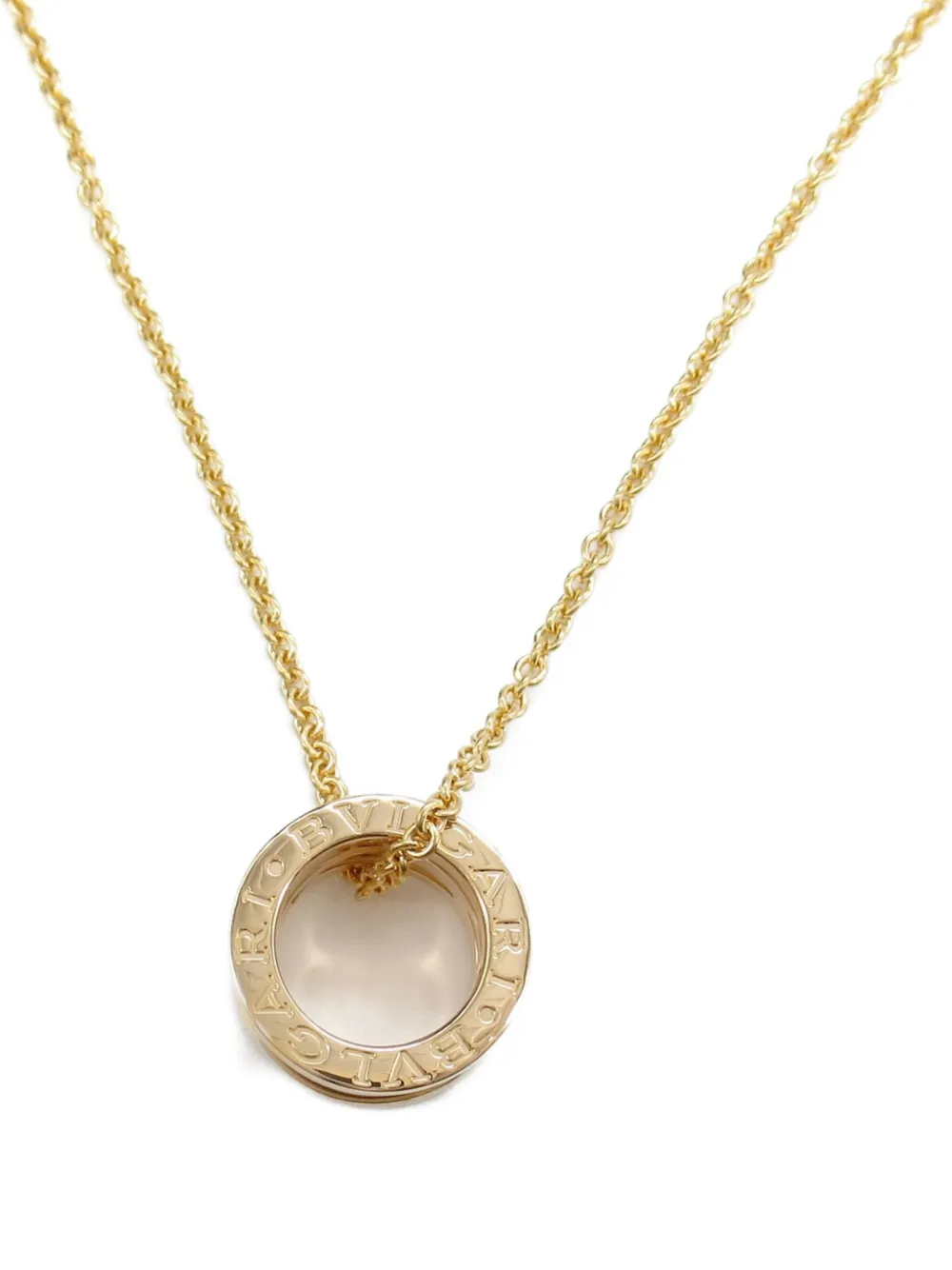 Bvlgari Pre-Owned 2010s 18K rose gold B.Zero1 necklace - ピンク Bvlgari Pre-Owned 2010s 18K rose gold B.Zero1 necklace - ピンク
