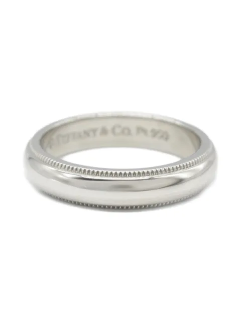 Tiffany & Co. Pre-Owned خاتم 'ميلغرين' بلاتين من عقد 2010