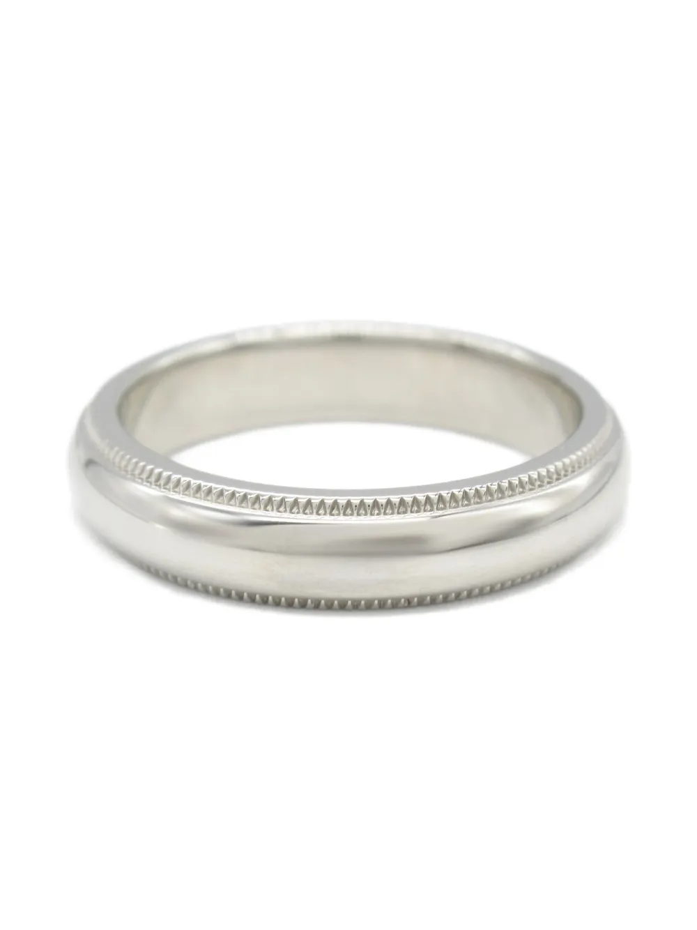 Tiffany & Co. Pre-Owned 2010s platinum Milgrain ring | Men | Image 2